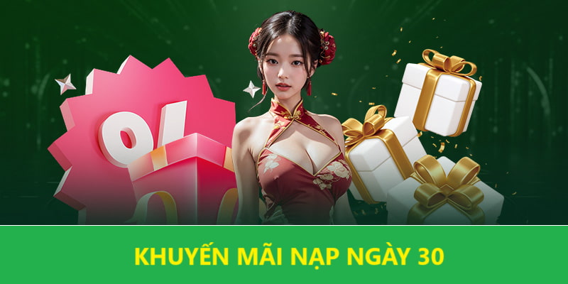 Tặng thưởng tích lũy nạp ngày 30